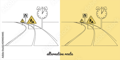 When faced with obstacles or warnings, taking an alternative route can help navigate potential delays or dangers. By staying alert and adapting to changing circumstances, individuals can make informed