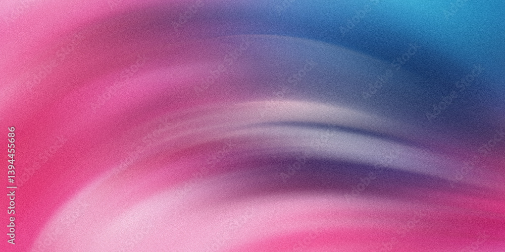 Fototapeta premium Vibrant gradient of pink and blue hues blending in a smooth abstract design