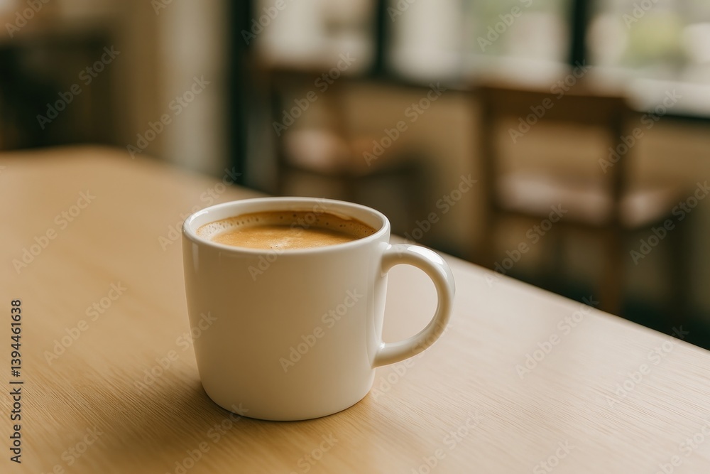 Obraz premium Cozy coffee cup ambiance scene.