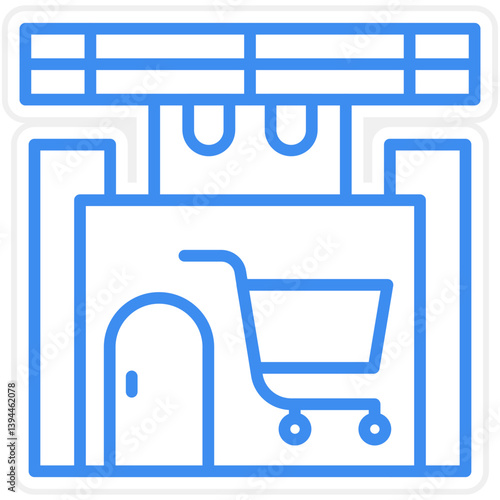 Supermarket Icon Style