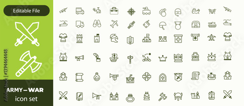 War Stroke icon collections. Containing Combat, Army icons .