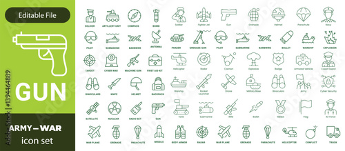 War Stroke icon collections. Containing Combat, Army icons .