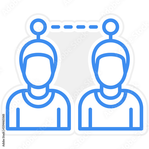 Tableau sur toile Telepathy Icon Style