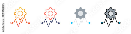 Resistance Multi Style Icon Set Vector 