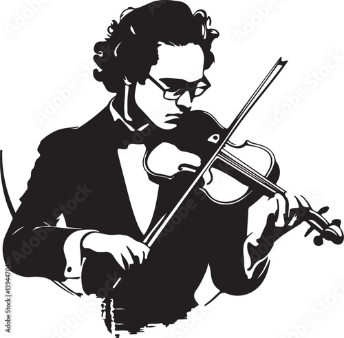 musician playing violin