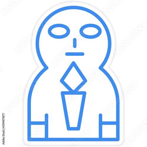 Coffin Face Icon Style