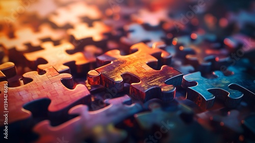 Digital concept of interconnected puzzle pieces forming a brain to symbolize understanding during National Autism Awareness Month
