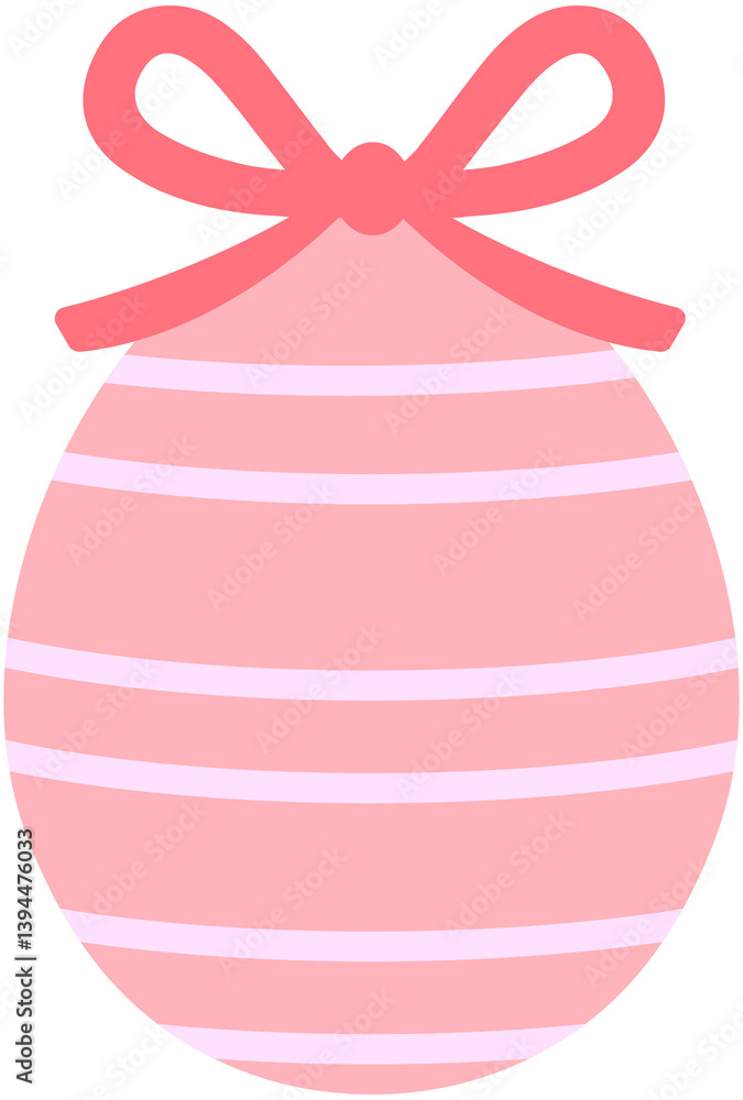 Striped Easter Egg Striped Easter Egg