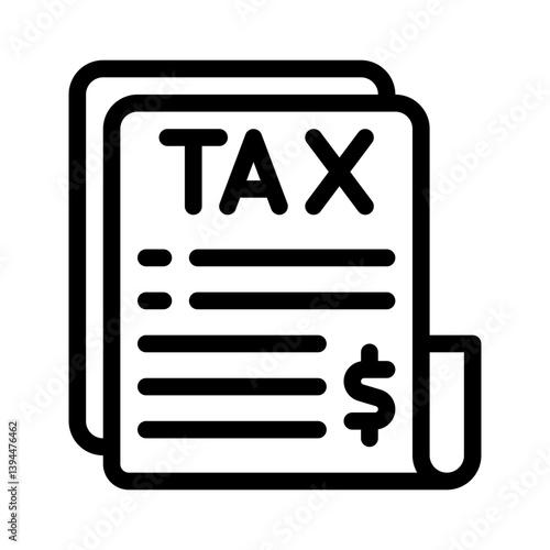 tax line icon