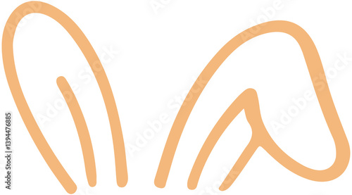 Wallpaper Mural Bunny Ears Line
 Torontodigital.ca