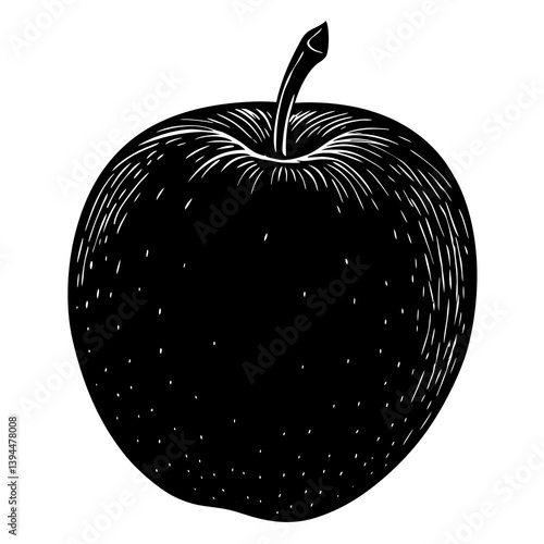 Apple vectore silhouette single collection
