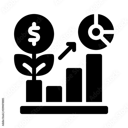 investment glyph icon