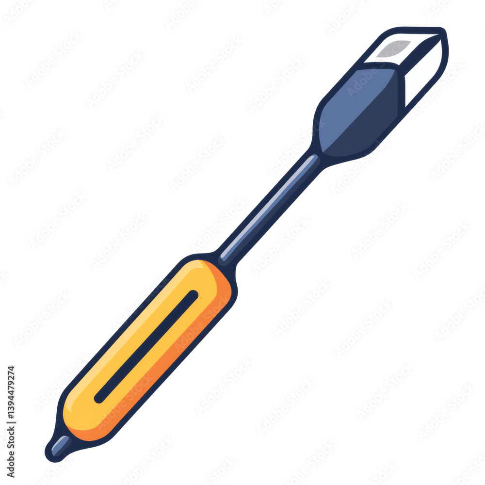 Transparent Background of a Flathead Screwdriver Transparent Background of a Flathead Screwdriver