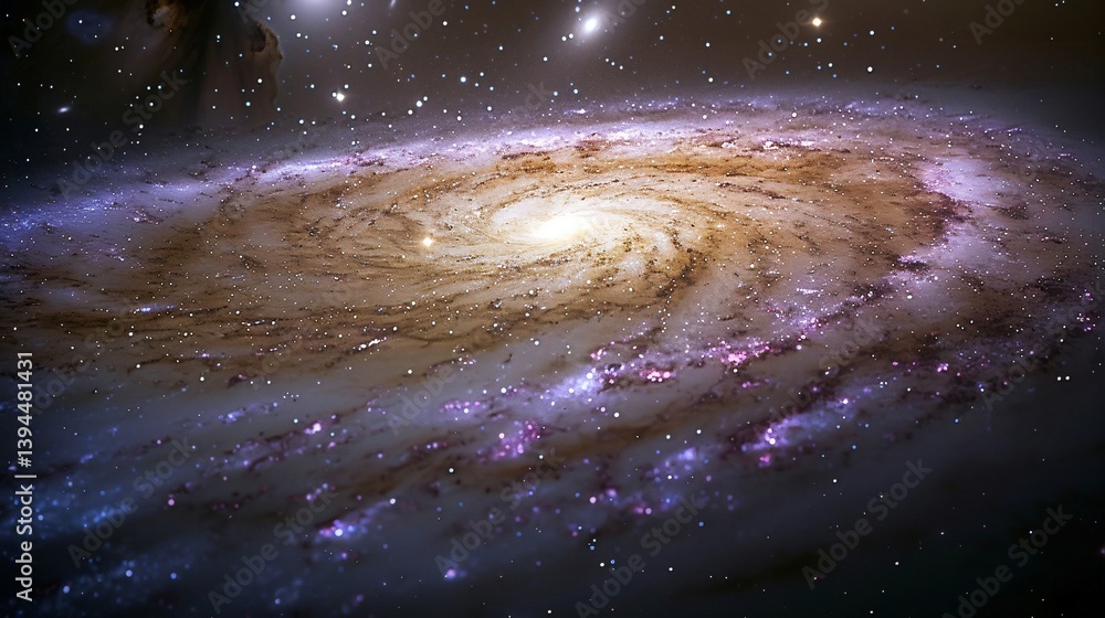 Fototapeta premium Cosmic Spiral Galaxy Swirling Starscape of excellence in splendor beyond compare with grace