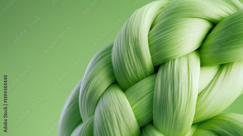 Fototapeta premium Green braided fiber texture
