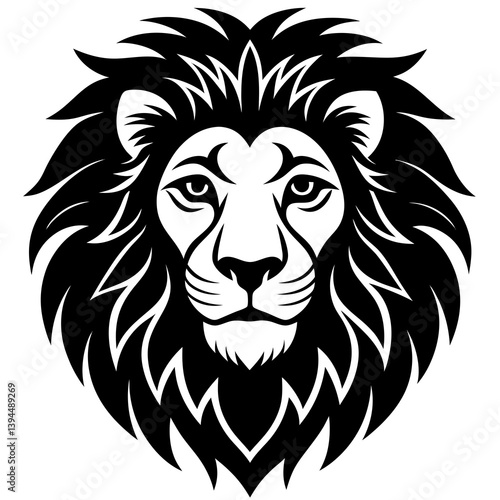 lion head vector illustration