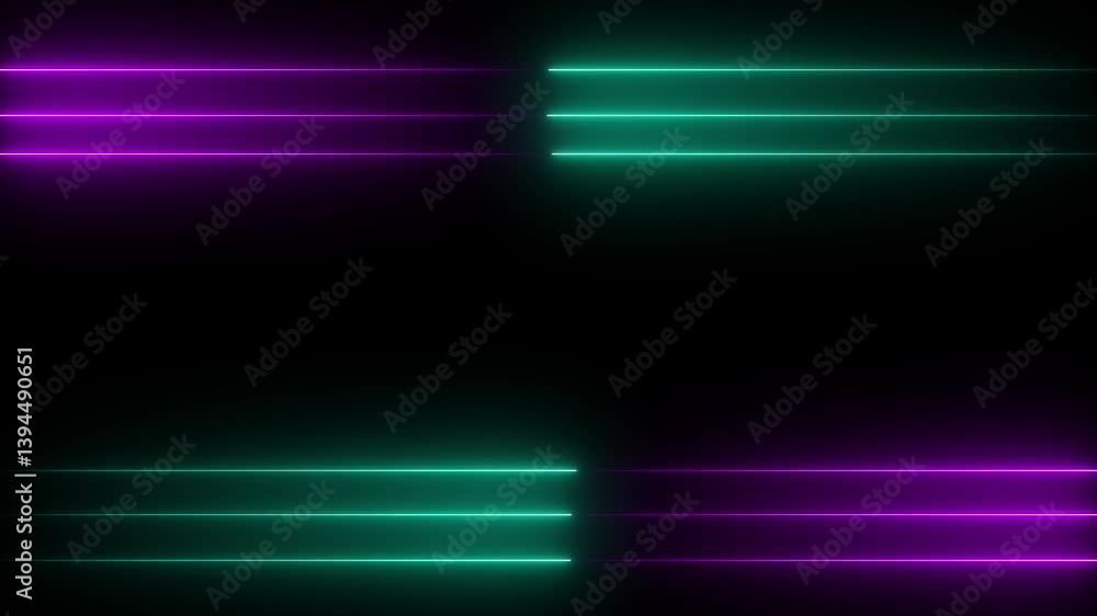 Neon lights glowing futuristic trendy color seamless neon light line technology motion graphic background. Neon lights glowing futuristic trendy color seamless neon light line technology motion graphic background.