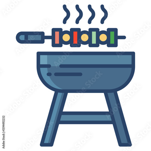 Linear color Barbeque icon