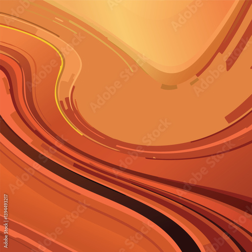 Efeito tecido ondulado, tons de dourado, textura dos fios do tecido. Arte para apresentar produto, fundo para apresentar produtos. Ilustração para fundo de tela, apresentações de trabalhos, banner