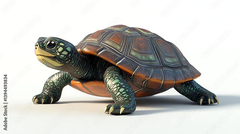 turtle on white background turtle on white background