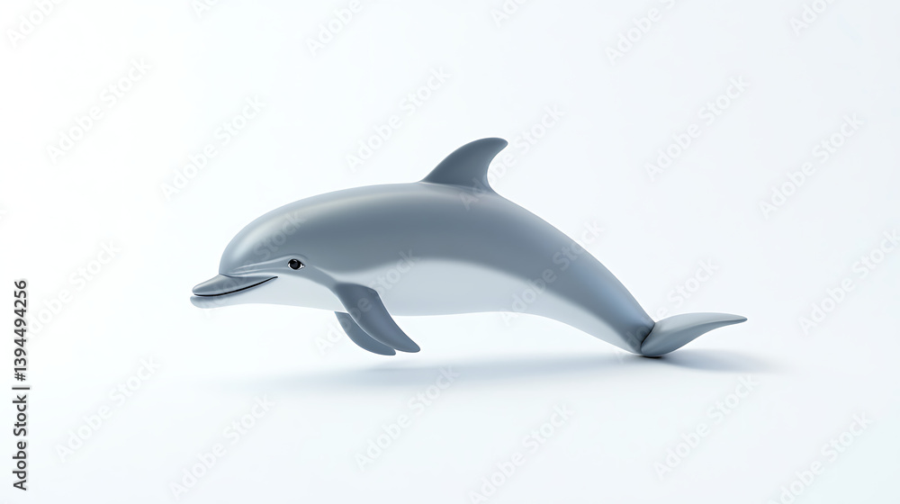 Obraz premium dolphin isolated on white background