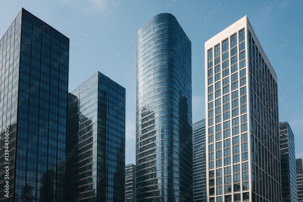 Modern urban skyscraper architecture. Modern urban skyscraper architecture.