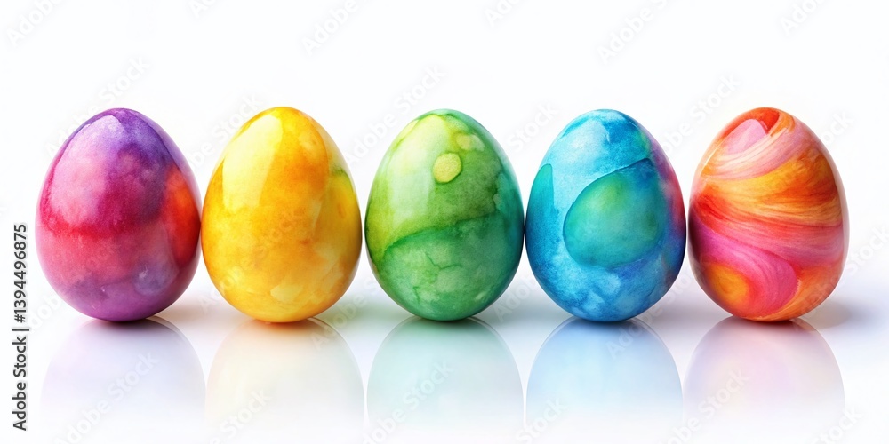 Vibrant Watercolor Easter Eggs A Delicate Celebration of Spring Vibrant Watercolor Easter Eggs A Delicate Celebration of Spring