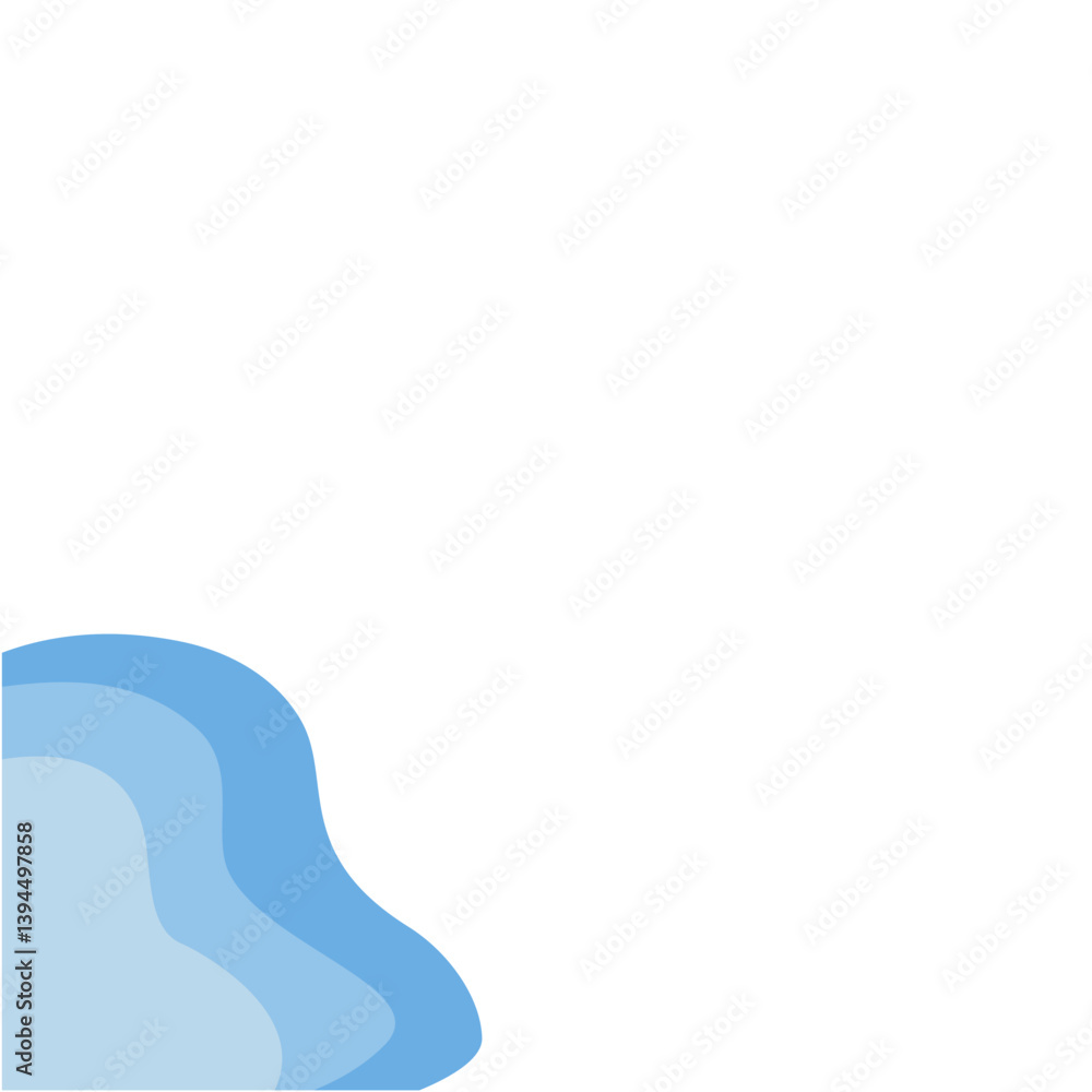 Blue border corner Blue border corner