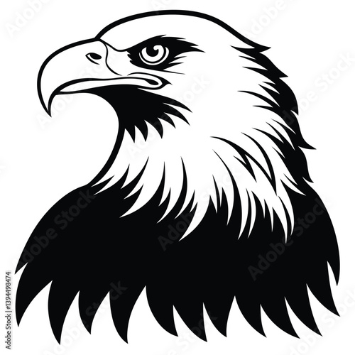 Eagle bald vector shilhouette single collection
