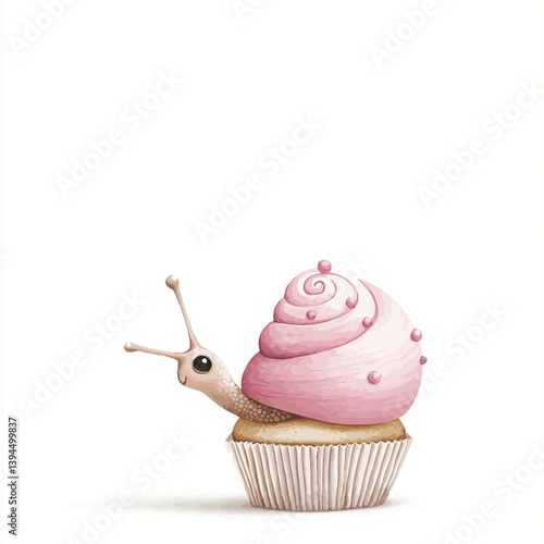 Whimsical Cupcake Snail: A ...