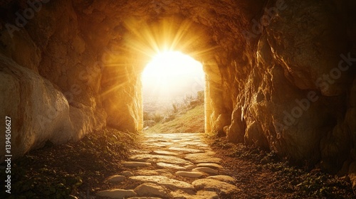 Easter, the holiday of the resurrection of Jesus Christ, Christ is risen, a day in the garden in Jerusalem, Israel