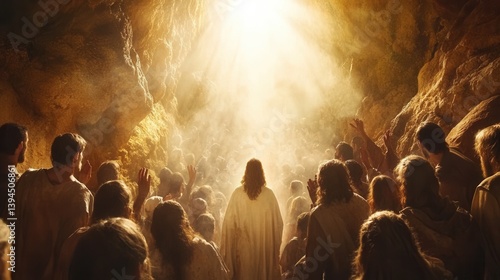 Easter, the holiday of the resurrection of Jesus Christ, Christ is risen, a day in the garden in Jerusalem, Israel
