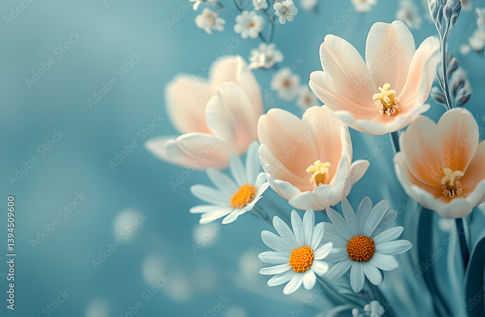 Spring and Summer Flower Natural Background. Illustration. Beautiful flower background. Spring and Summer Flower Natural Background. Illustration. Beautiful flower background.
