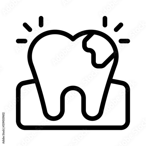 cavity line icon