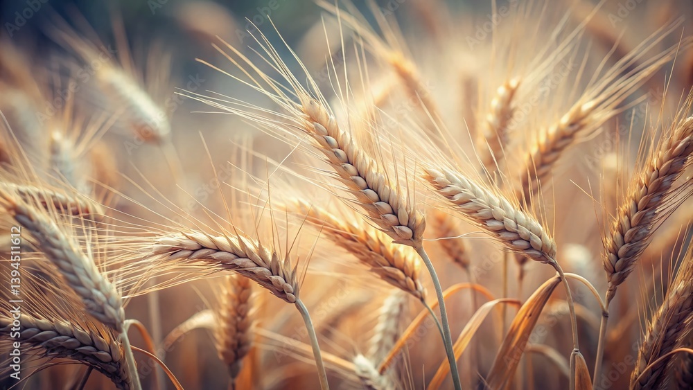 Closeup View of Wild Barley Hordeum murinum A Detailed Look at False Barley in its Natural Habitat