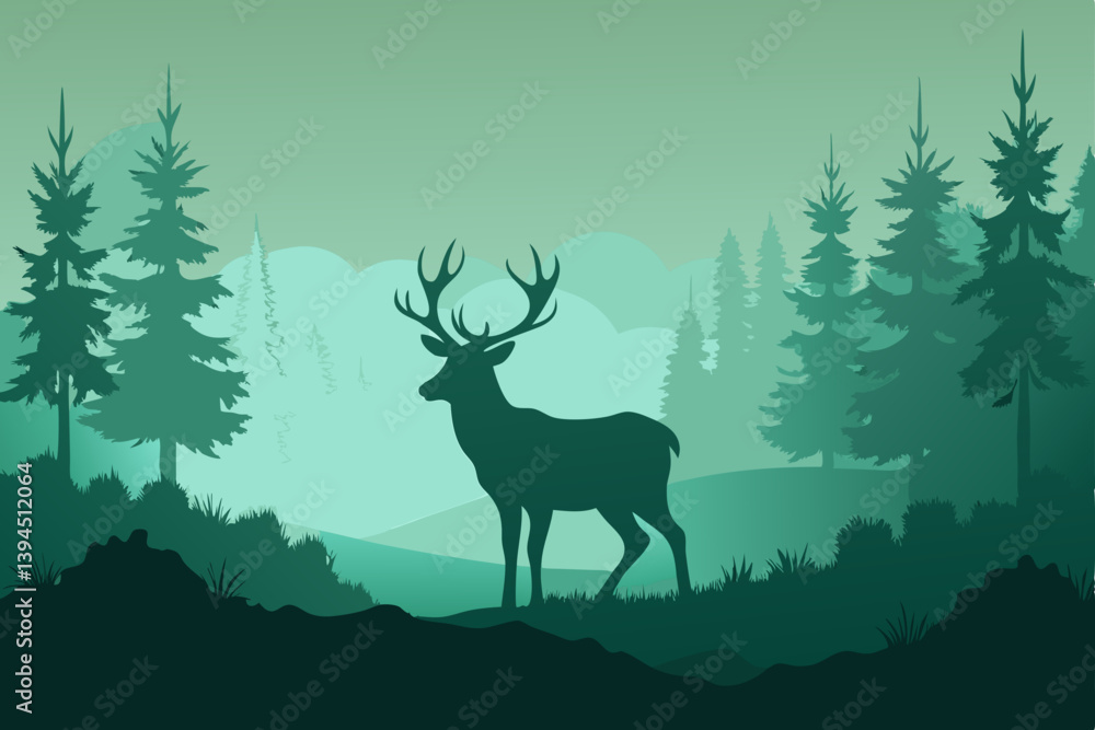 deer in the woods deer in the woods