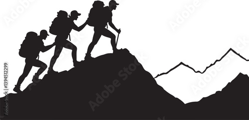 Hiker's Journey Through the Pines"

"Silhouettes of Adventure: Forest & Trail"  Nature Trails & Evergreen Dreams"