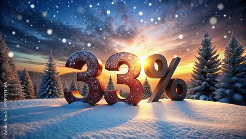 Obraz na płótnie Unleash the Festive Spirit 35 Off Winter Christmas Sale on Silhouettes in a Snowy Wonderland w salonie
