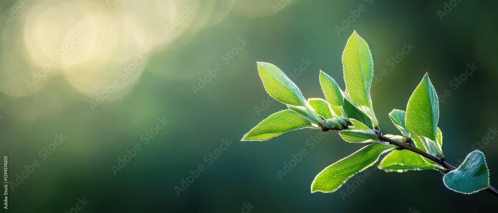 New leaves budding in spring New leaves budding in spring