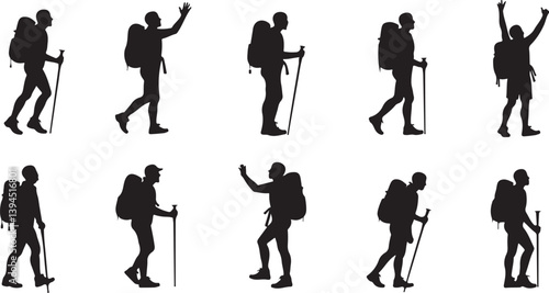 Hiker's Journey Through the Pines"

"Silhouettes of Adventure: Forest & Trail"  Nature Trails & Evergreen Dreams"