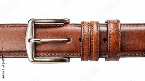Obraz na płótnie Vintage Leather Belt Strap A Timeless Accessory for Mens Apparel Featuring a Distressed Aged Look and Ideal for w salonie