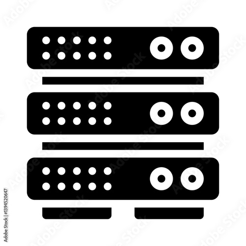 server rack glyph icon