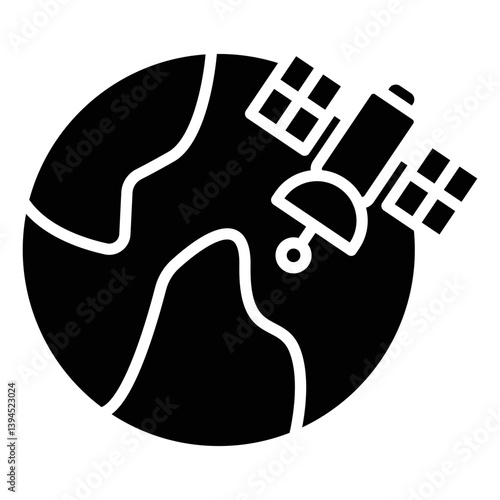 Satellite Earth Icon