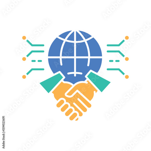 Wallpaper Mural Digital inclusion color flat icon for digital and print projects. Torontodigital.ca