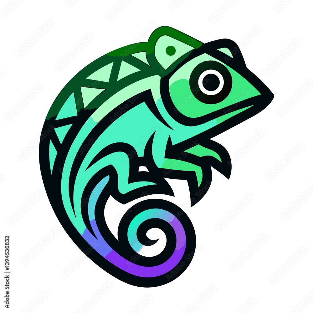 Fototapeta premium green frog on white background