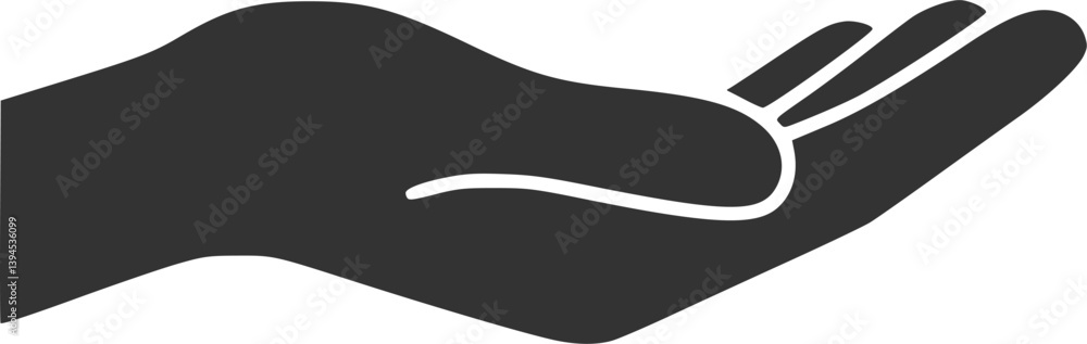 Hand palm up icon logo design template isolated illustration
Hand palm up icon logo design template isolated illustration