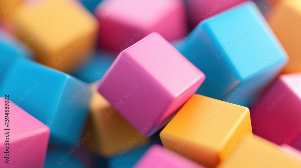Colorful cube background Colorful cube background