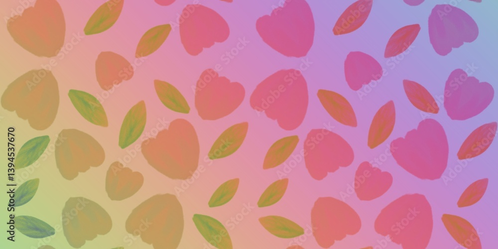 Delicate Floral Pattern with Pastel Hues Delicate Floral Pattern with Pastel Hues