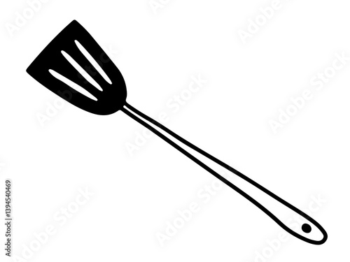 Kitchen spatula vector doodle sketch