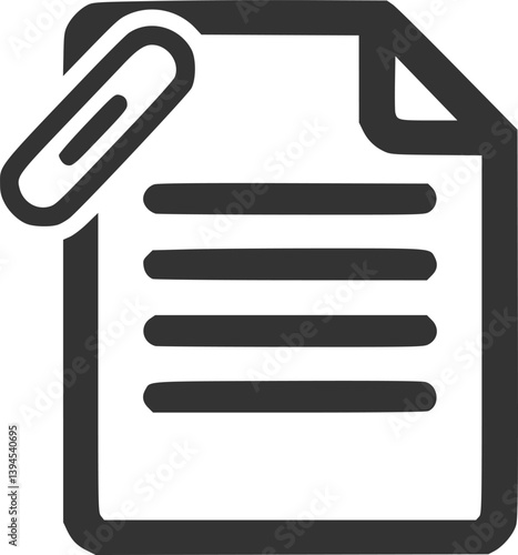 Document icon logo design template isolated illustration
